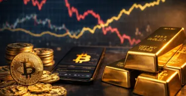 Kihívásokkal néz szembe a bitcoin árfolyama, miközben az arany tündököl